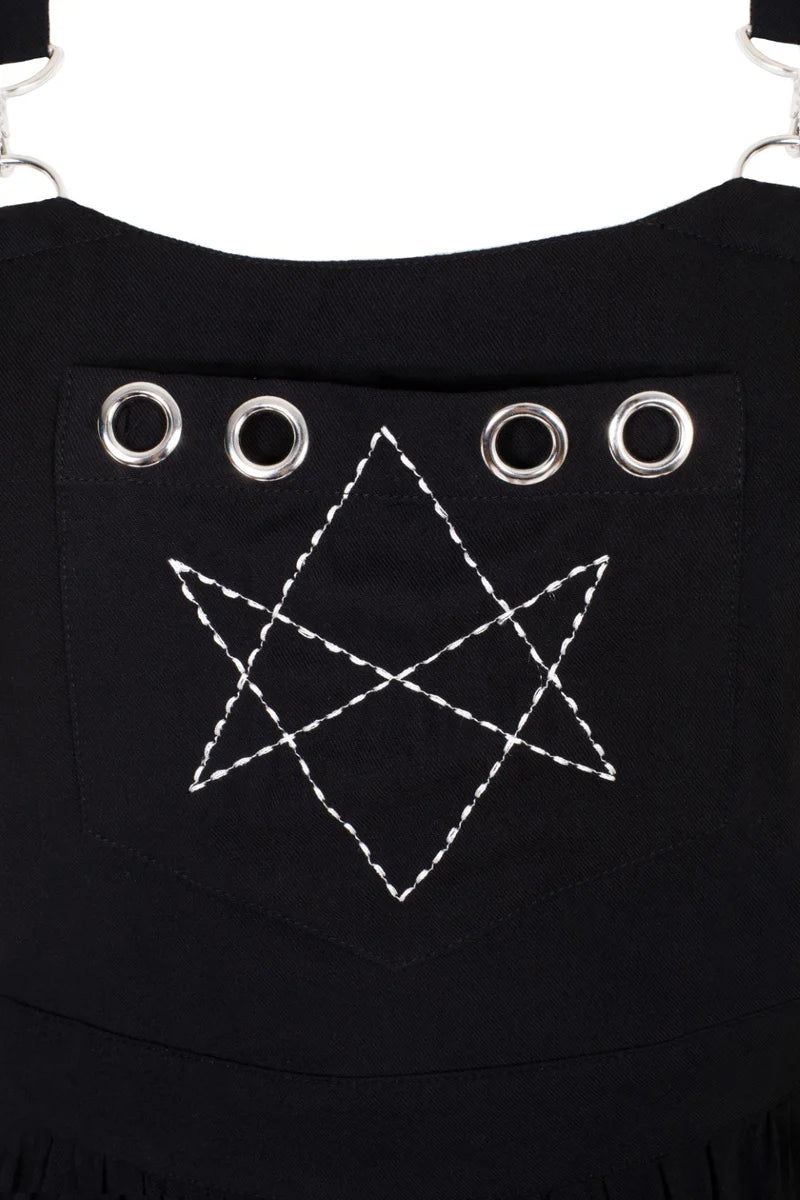 Destroya Pinafore Dress Black