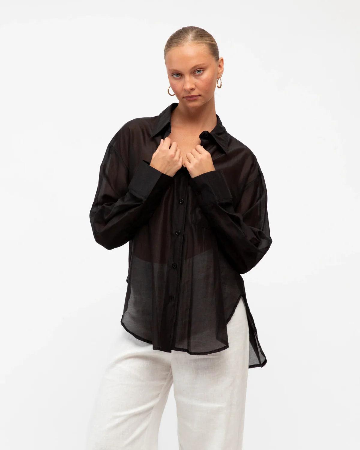 Hot Property Oversized Shirt Black