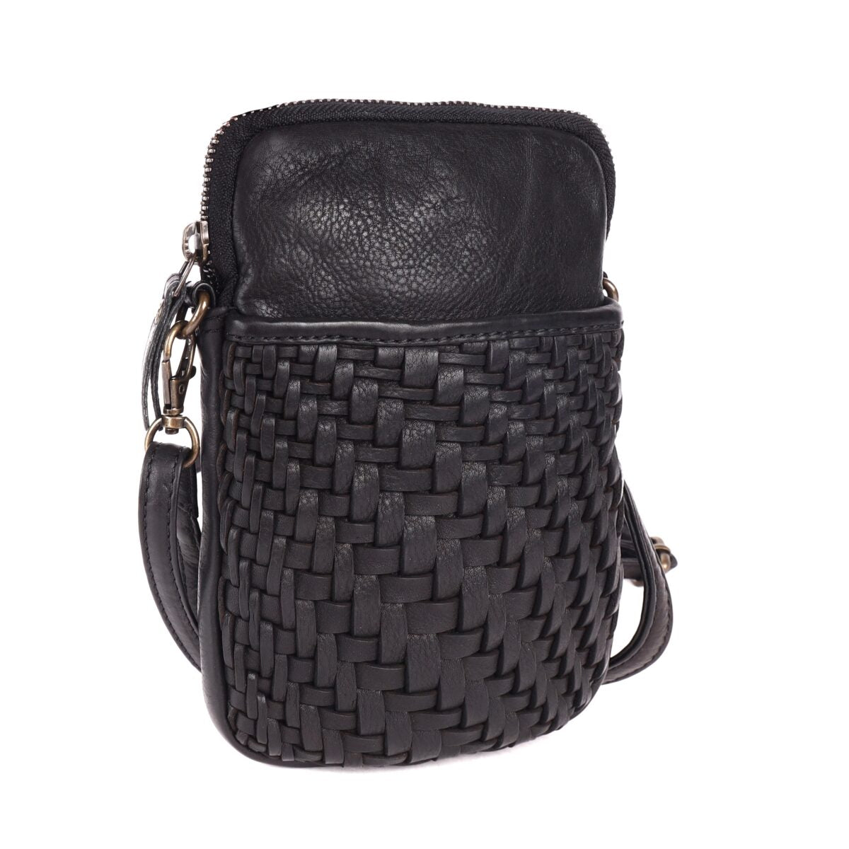 Rosebery Leather Crossbody Bag Black