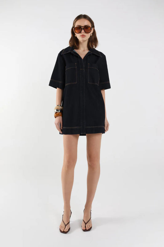 Cecilia Mini Dress Indigo