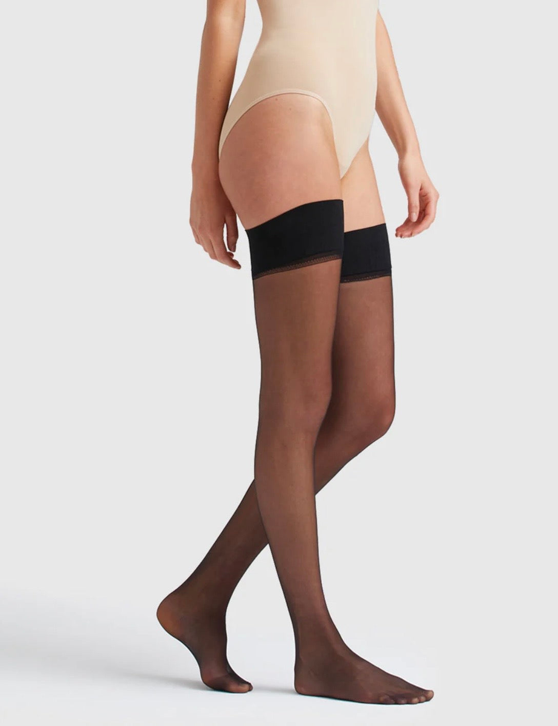 No Show Stay Up 15 Denier
- Black