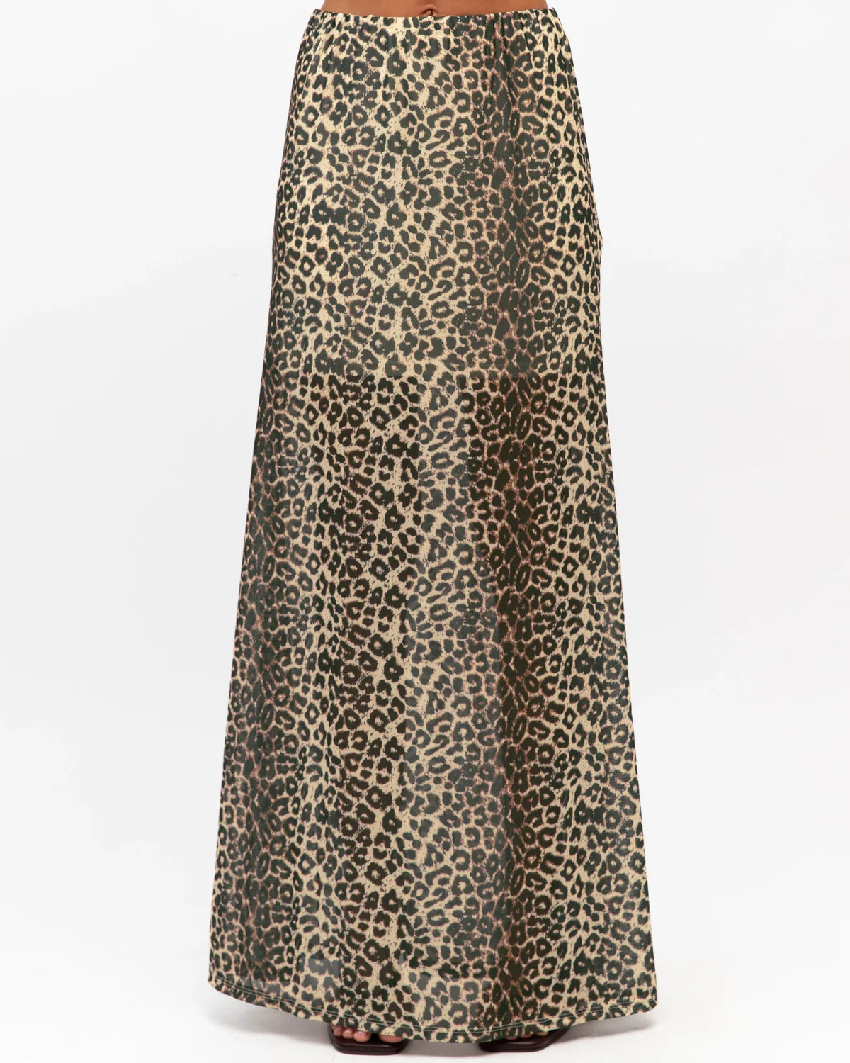 Hot Property Sheer Leopard Maxi Skirt